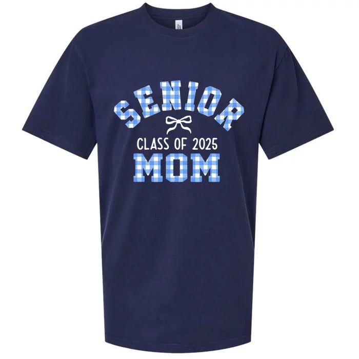 Senior 2025 Class Of 2025 Senior Mom Bow Back To School Sueded Cloud Jersey T-Shirt