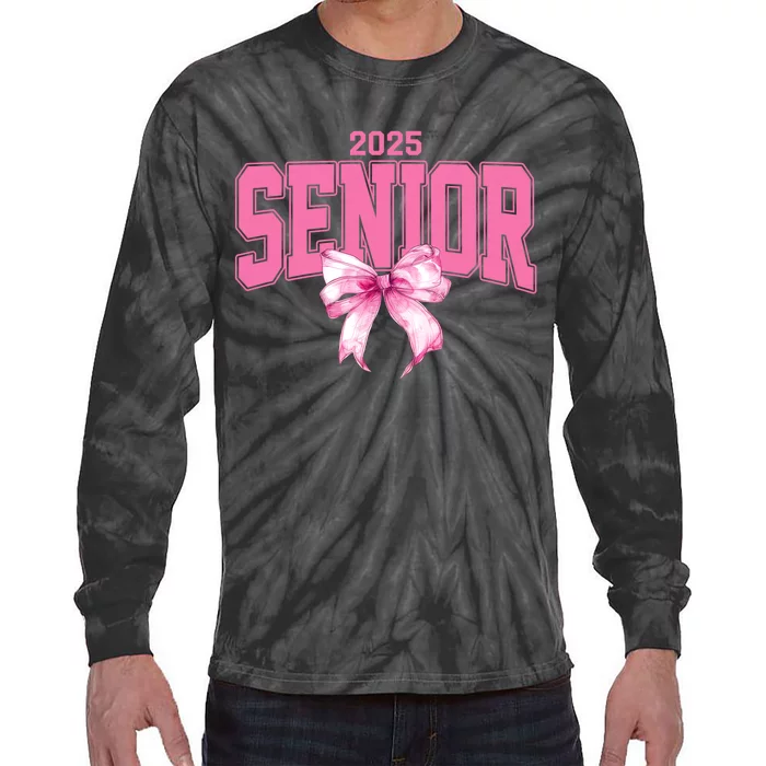 Senior 2025 Class Of 2025 Seniors Graduation 2025 Tie-Dye Long Sleeve Shirt