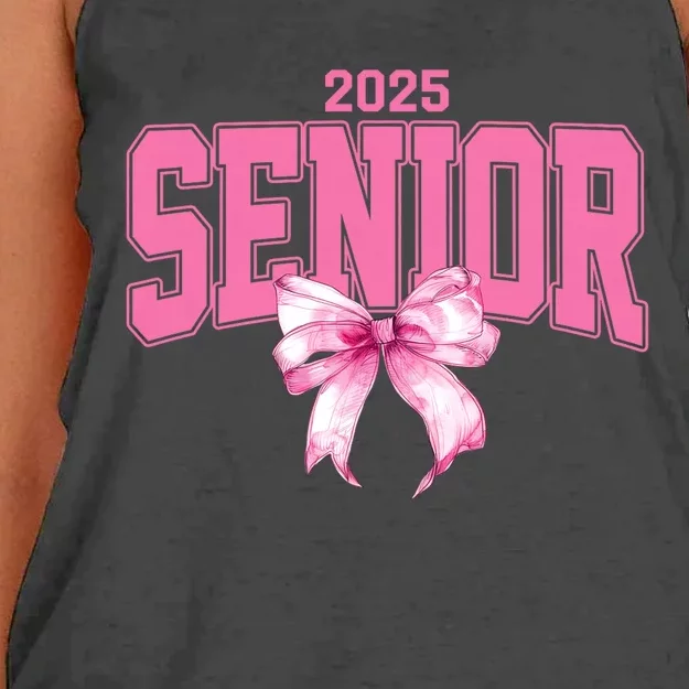 Senior 2025 Class Of 2025 Seniors Graduation 2025 Women's Knotted Racerback Tank