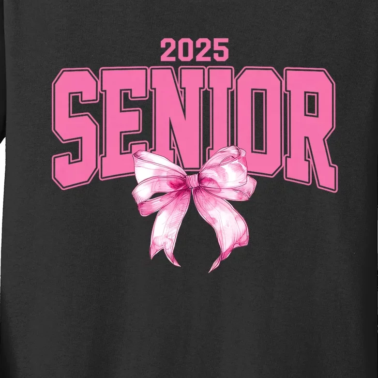 Senior 2025 Class Of 2025 Seniors Graduation 2025 Kids Long Sleeve Shirt