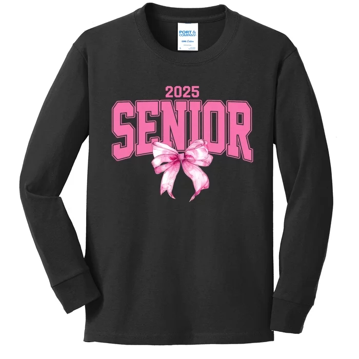 Senior 2025 Class Of 2025 Seniors Graduation 2025 Kids Long Sleeve Shirt