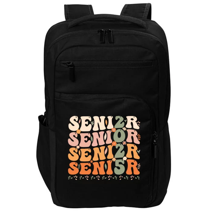 Senior 2025 Class Of 2025 Graduation 2025 Groovy Impact Tech Backpack