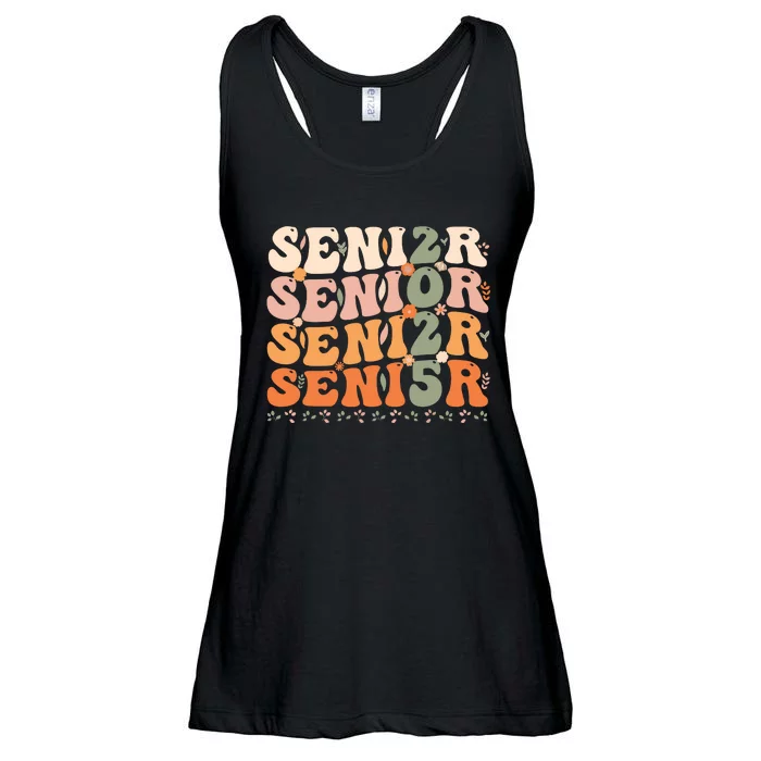 Senior 2025 Class Of 2025 Graduation 2025 Groovy Ladies Essential Flowy Tank