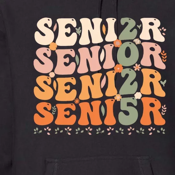 Senior 2025 Class Of 2025 Graduation 2025 Groovy Premium Hoodie