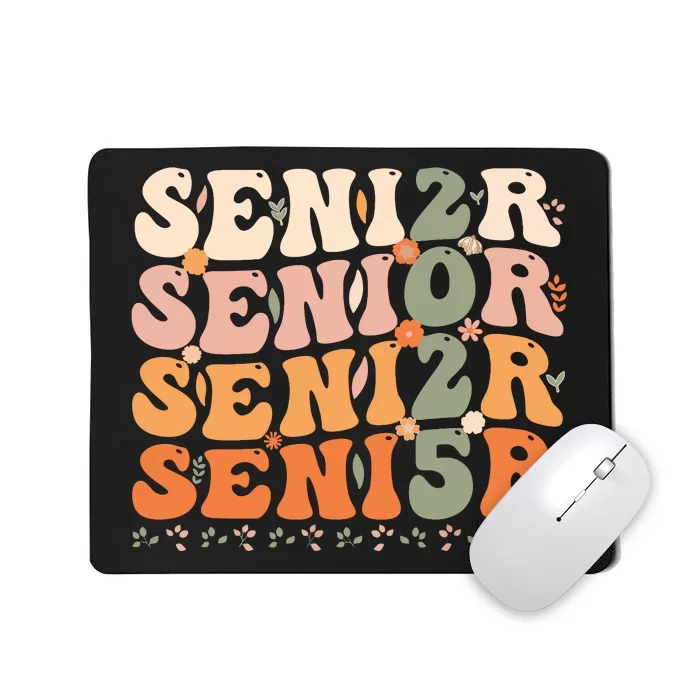 Senior 2025 Class Of 2025 Graduation 2025 Groovy Mousepad