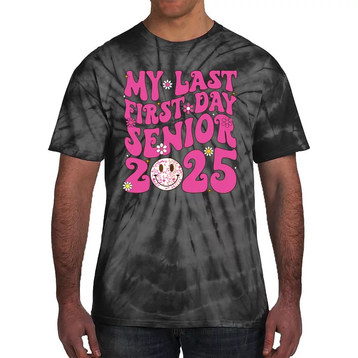 Senior 2025 Class Groovy Tie-Dye T-Shirt