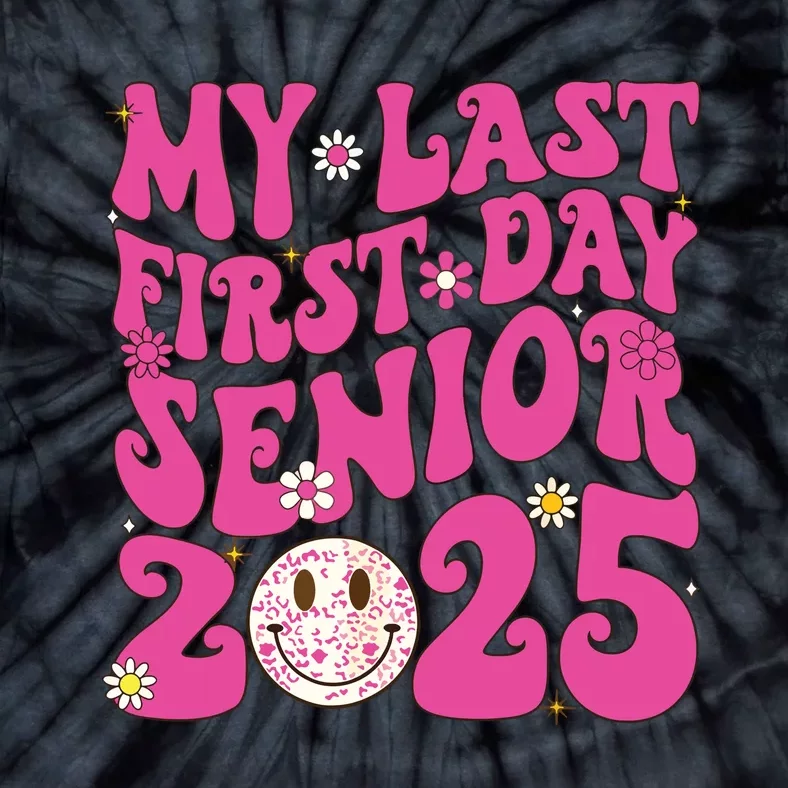 Senior 2025 Class Groovy Tie-Dye T-Shirt