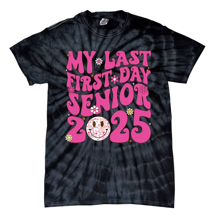 Senior 2025 Class Groovy Tie-Dye T-Shirt