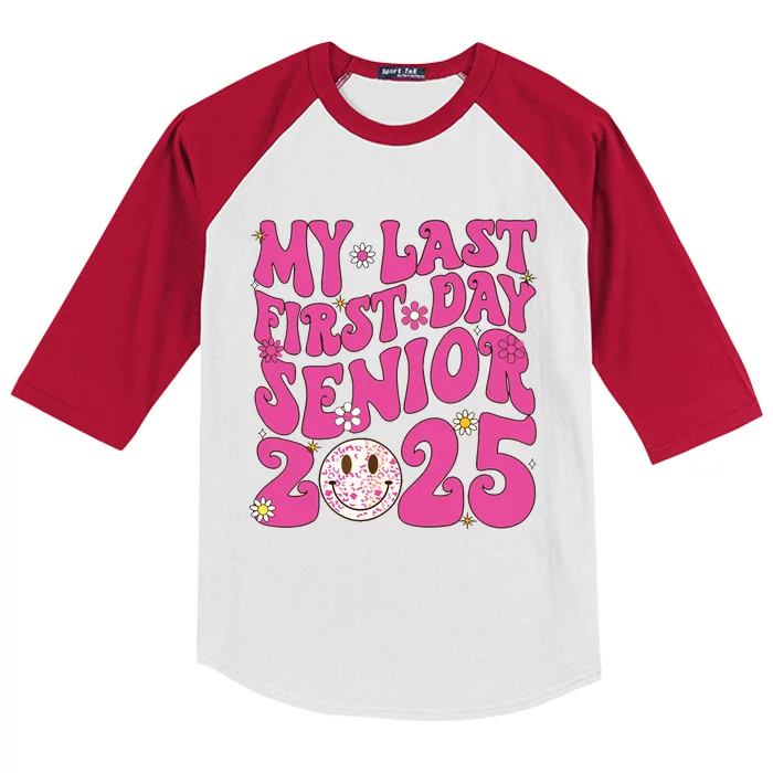 Senior 2025 Class Groovy Kids Colorblock Raglan Jersey