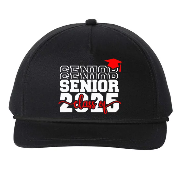 Senior 25 Class Of 2025 Back To School Graduation 2025 T Snapback Five-Panel Rope Hat