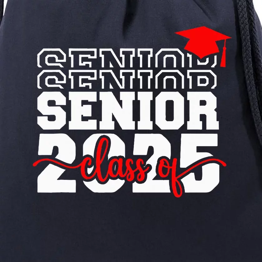 Senior 25 Class Of 2025 Back To School Graduation 2025 T Drawstring Bag