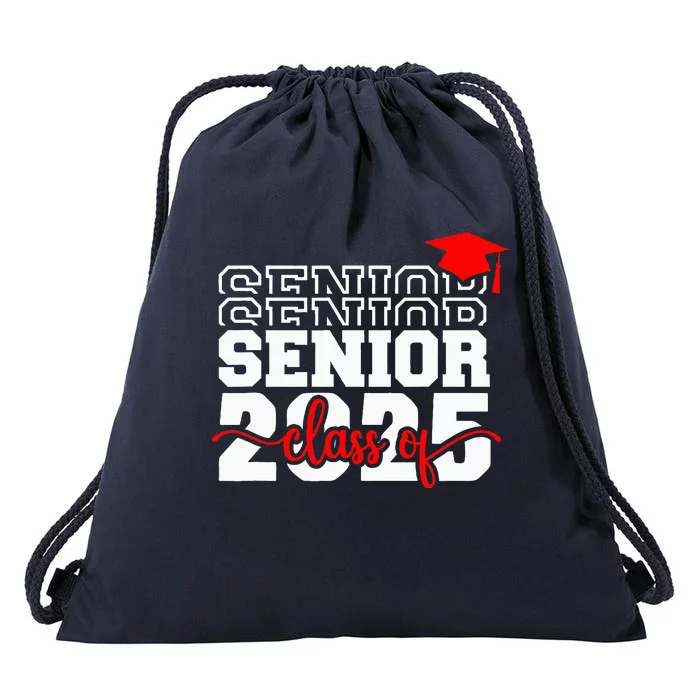 Senior 25 Class Of 2025 Back To School Graduation 2025 T Drawstring Bag