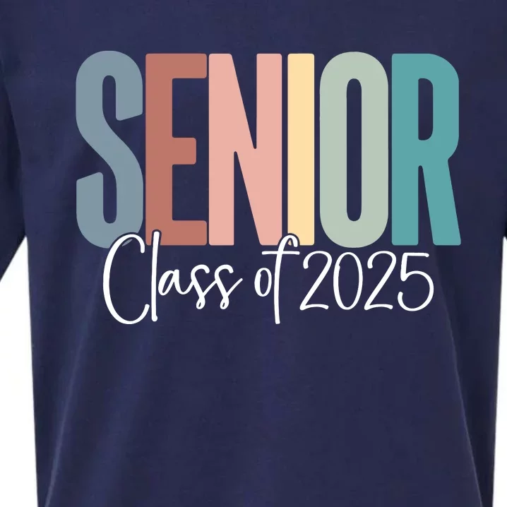 Senior 2025 Class Of 2025 Sueded Cloud Jersey T-Shirt