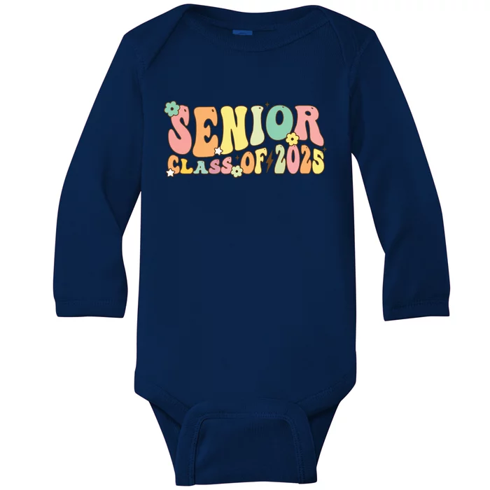 Senior 2025 Class Of 2025 For College High School Senior Baby Long Sleeve Bodysuit