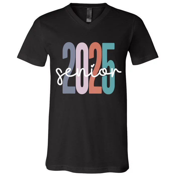 Senior 2025 Class Of 2025 Graduation V-Neck T-Shirt