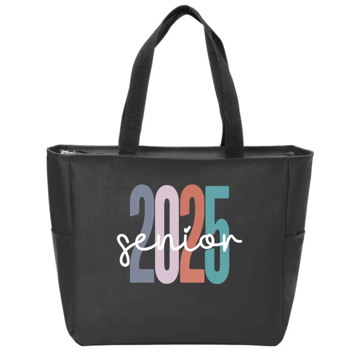 Senior 2025 Class Of 2025 Graduation Zip Tote Bag