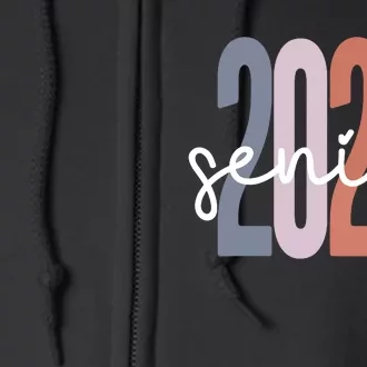 Senior 2025 Class Of 2025 Graduation Full Zip Hoodie