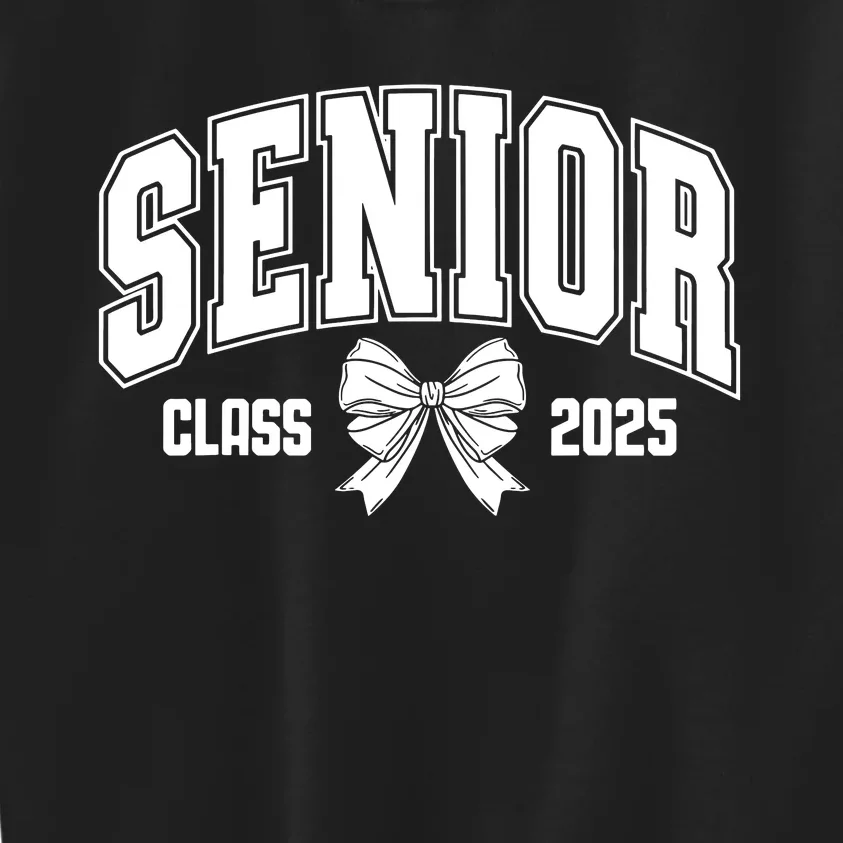 Senior 2025 Coquette Class Of 2025 Senior Year Kids Sweatshirt