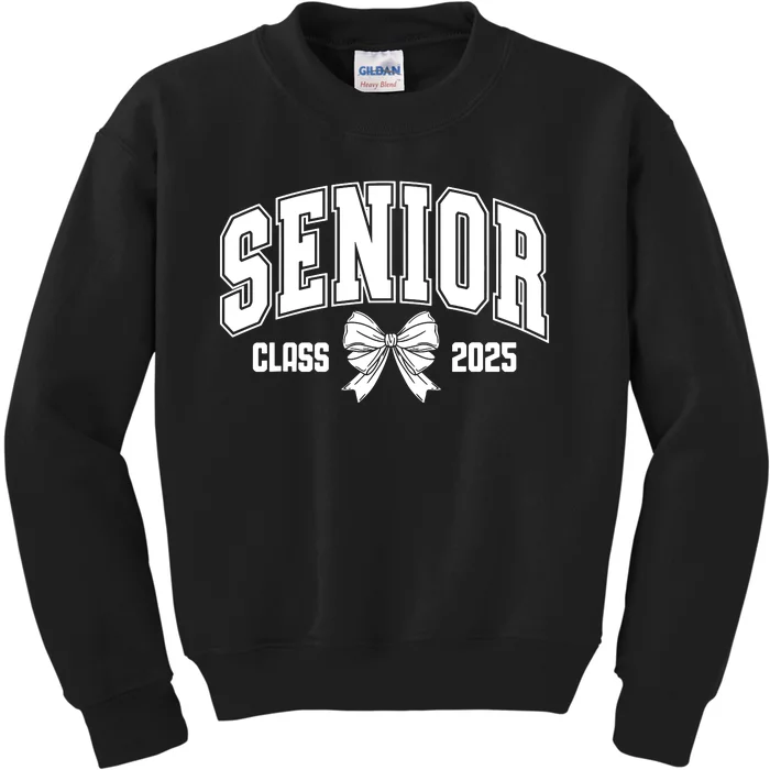 Senior 2025 Coquette Class Of 2025 Senior Year Kids Sweatshirt