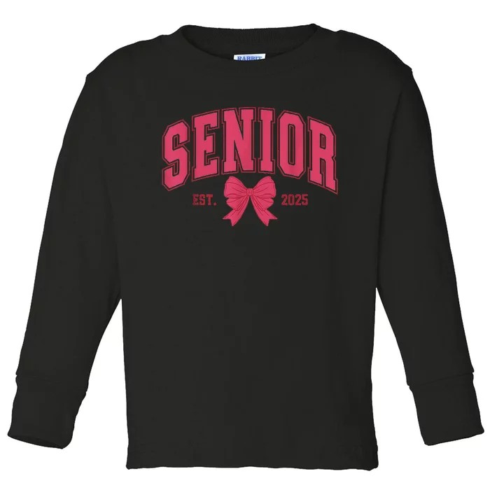 Senior 2025 Class Of 2025 Seniors Graduation 2025 Senior 25 Toddler Long Sleeve Shirt