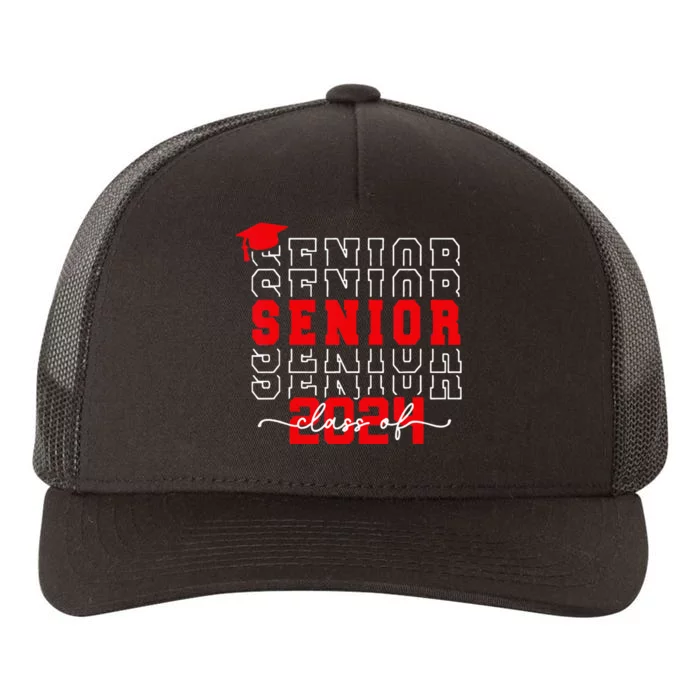 Senior 24 Class of 2024 Back to School Graduation 2024 Yupoong Adult 5-Panel Trucker Hat