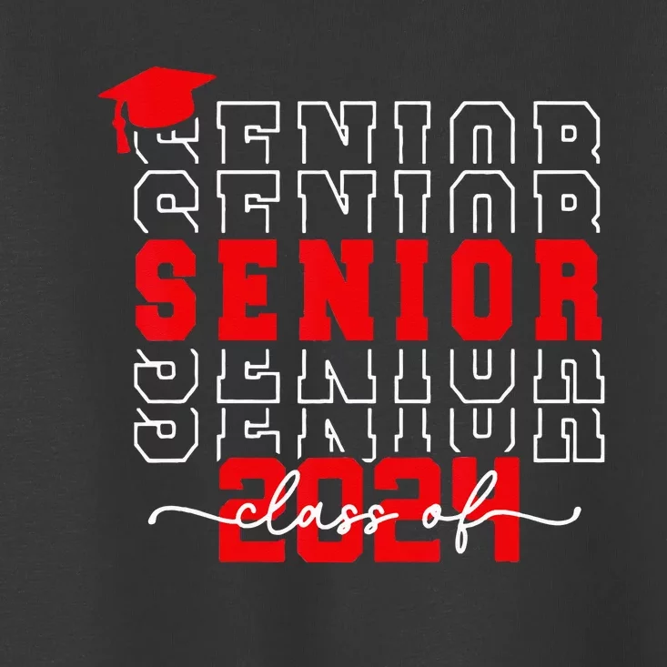 Senior 24 Class of 2024 Back to School Graduation 2024 Toddler T-Shirt