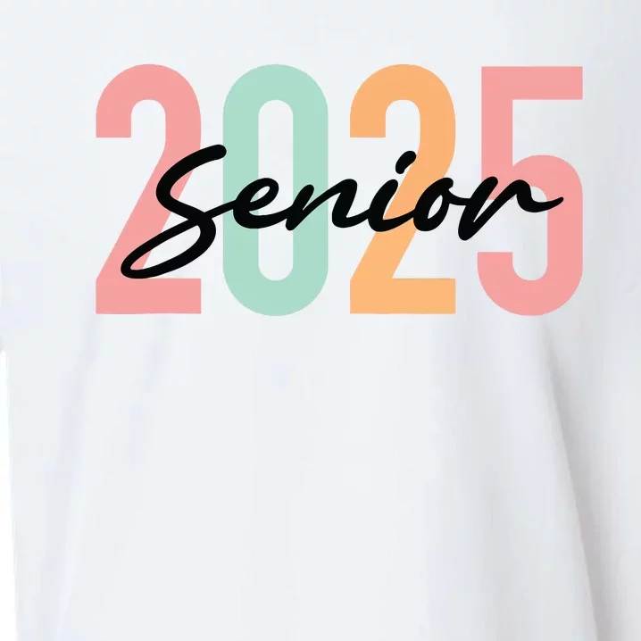 Senior 2025 Class Of 2025 Seniors Graduation 2025 Graduate Sueded Cloud Jersey T-Shirt