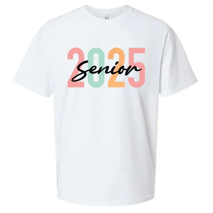 Senior 2025 Class Of 2025 Seniors Graduation 2025 Graduate Sueded Cloud Jersey T-Shirt