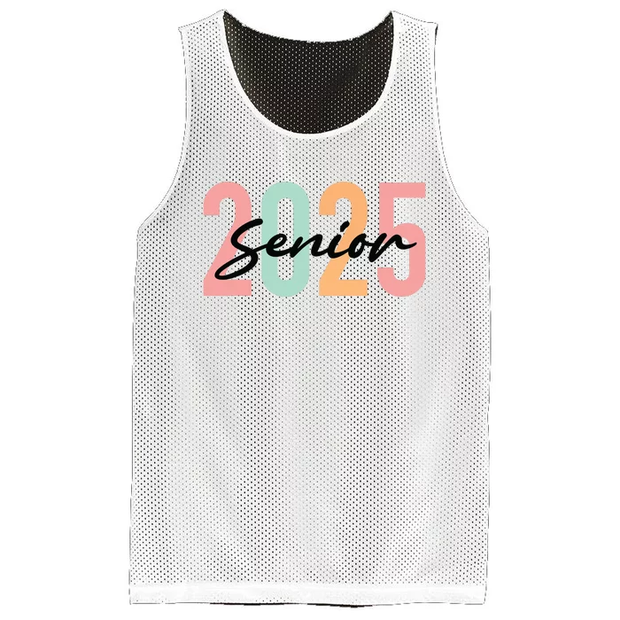 Senior 2025 Class Of 2025 Seniors Graduation 2025 Graduate Mesh Reversible Basketball Jersey Tank