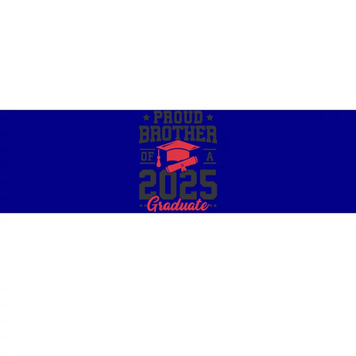 Senior 2025 Class Of 2025 Proud Brother Of A 2025 Graduate Gift Bumper Sticker