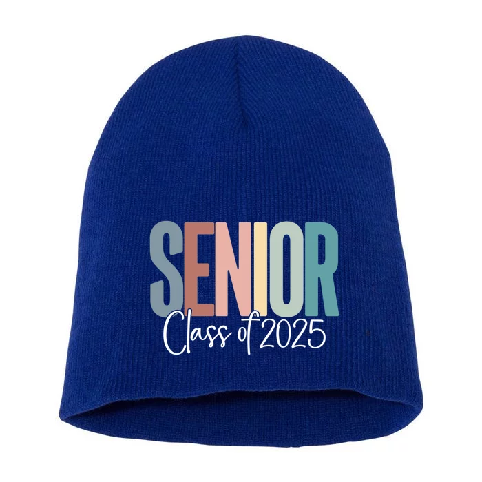 Senior 2025 Class Of 2025 Gift Short Acrylic Beanie