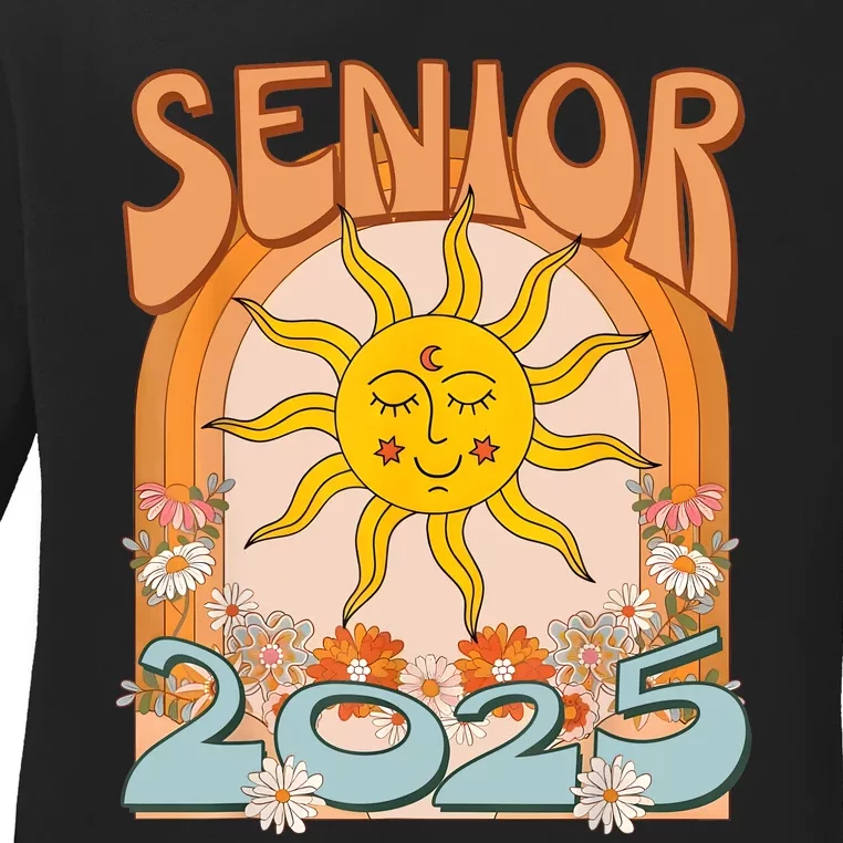 Senior 2025 Class Of 2025 Seniors Graduation 2025 Funny Ladies Long Sleeve Shirt