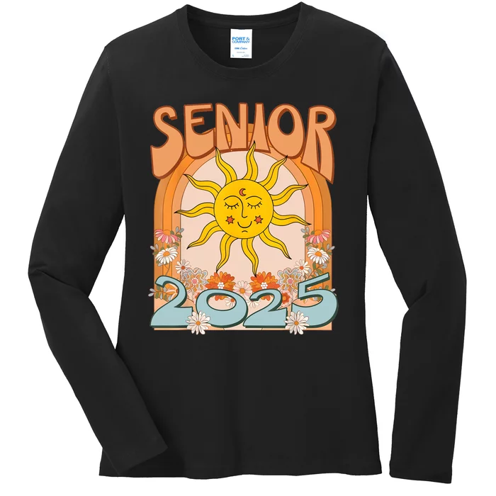 Senior 2025 Class Of 2025 Seniors Graduation 2025 Funny Ladies Long Sleeve Shirt