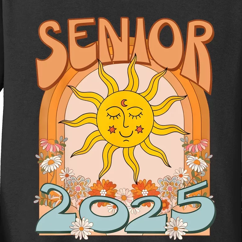 Senior 2025 Class Of 2025 Seniors Graduation 2025 Funny Kids Long Sleeve Shirt