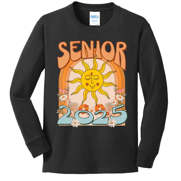 Senior 2025 Class Of 2025 Seniors Graduation 2025 Funny Kids Long Sleeve Shirt