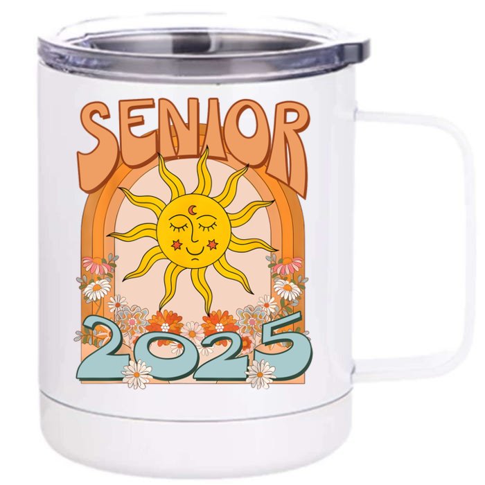 Senior 2025 Class Of 2025 Seniors Graduation 2025 Funny Front & Back 12oz Stainless Steel Tumbler Cup