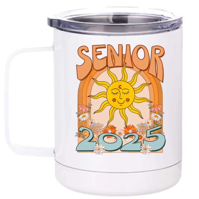 Senior 2025 Class Of 2025 Seniors Graduation 2025 Funny Front & Back 12oz Stainless Steel Tumbler Cup