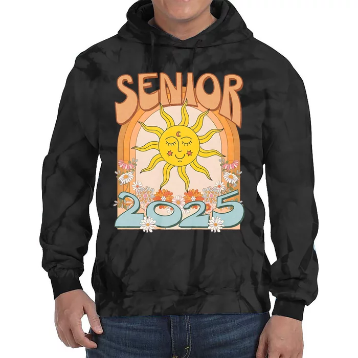 Senior 2025 Class Of 2025 Seniors Graduation 2025 Funny Tie Dye Hoodie