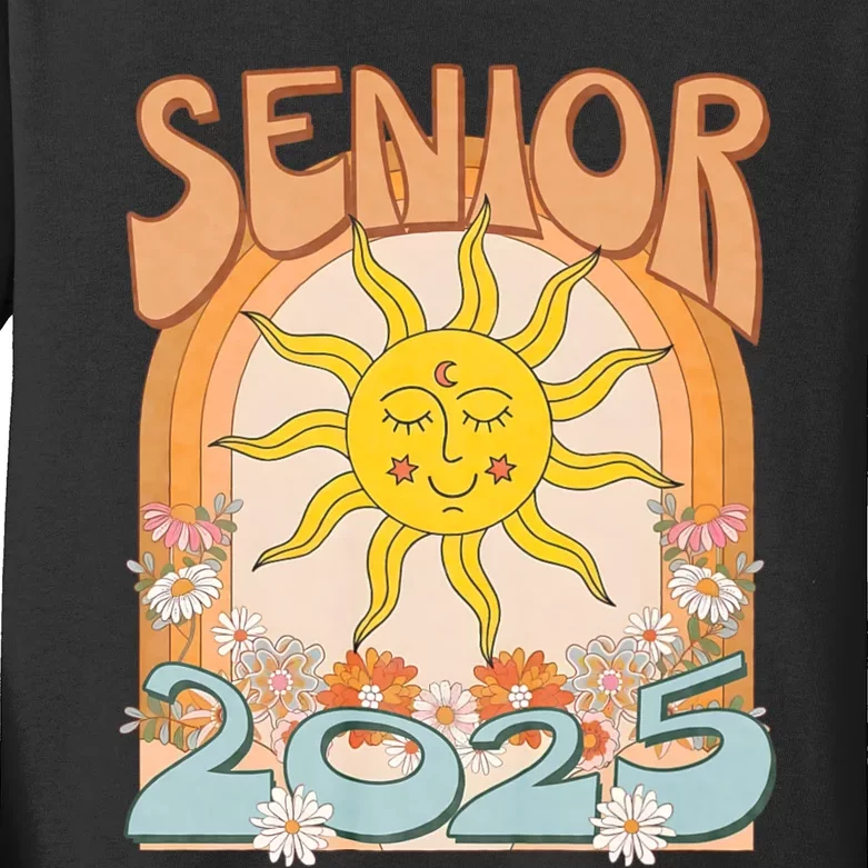 Senior 2025 Class Of 2025 Seniors Graduation 2025 Funny Kids Long Sleeve Shirt