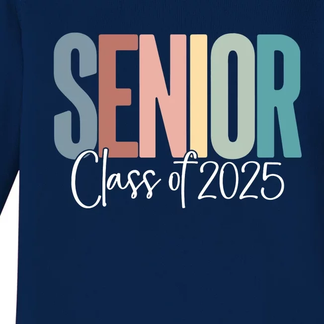 Senior 2025 Class Of 2025 Baby Long Sleeve Bodysuit