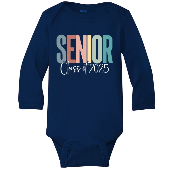 Senior 2025 Class Of 2025 Baby Long Sleeve Bodysuit