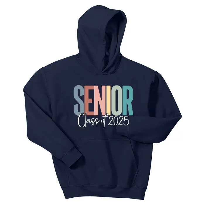 Senior 2025 Class Of 2025 Kids Hoodie