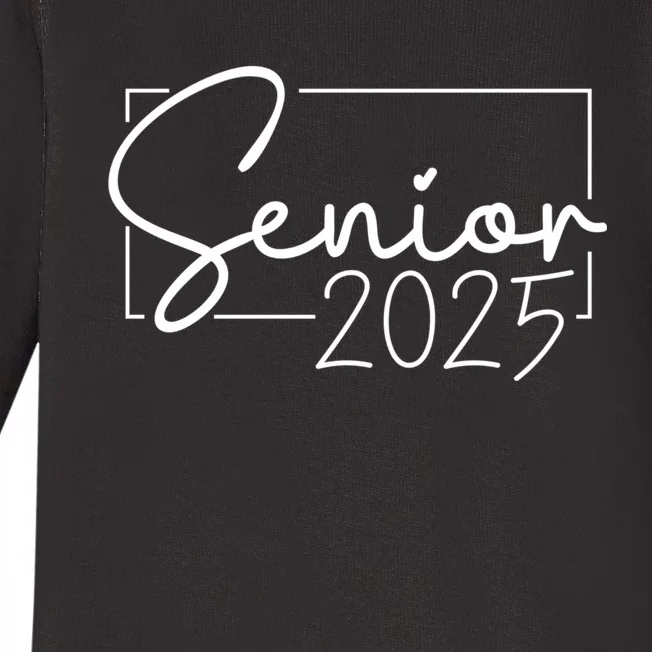 Senior 2025 Class Of 2025 Graduation Baby Long Sleeve Bodysuit