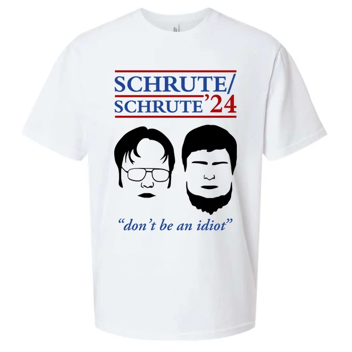 Schrute 24 DonT Be An Idiot Sueded Cloud Jersey T-Shirt