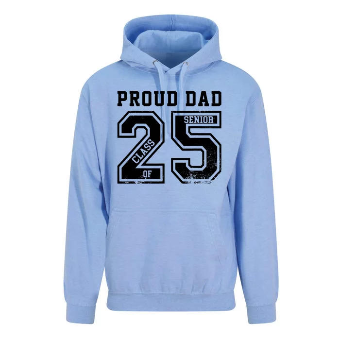 Senior 2025 Dad Class Of 2025 Father Unisex Surf Hoodie