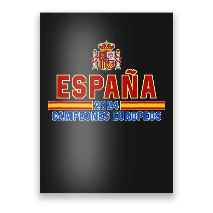 Spain 2024 European Champions Poster