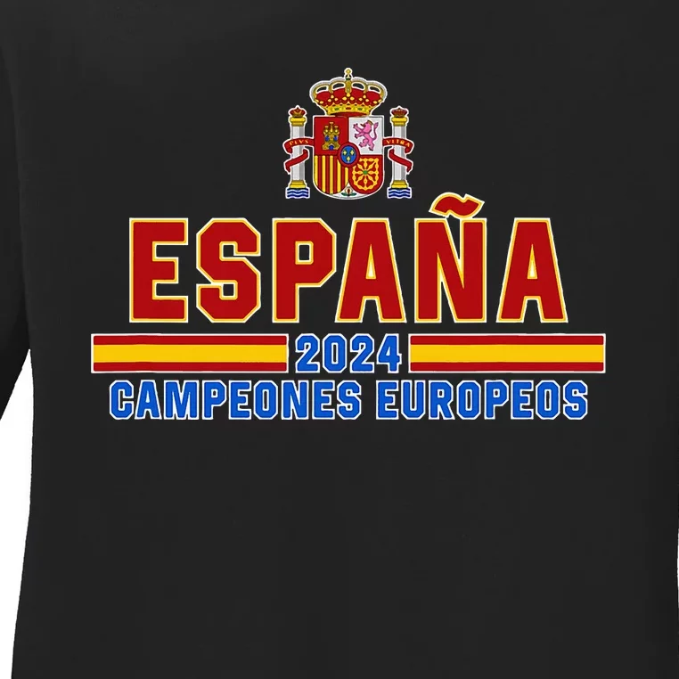 Spain 2024 European Champions Ladies Long Sleeve Shirt