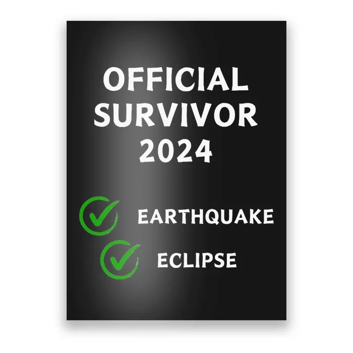 Survivor 2024 Earthquake Eclipse Poster