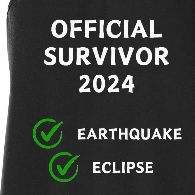 Survivor 2024 Earthquake Eclipse Women's Racerback Tank