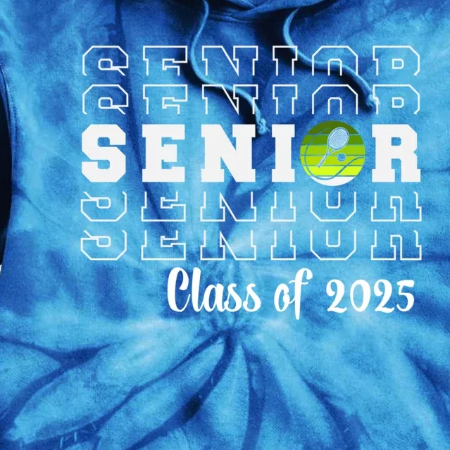 Senior 2025 Family Class Of 2025 Tennis Graduation Great Gift Tie Dye Hoodie